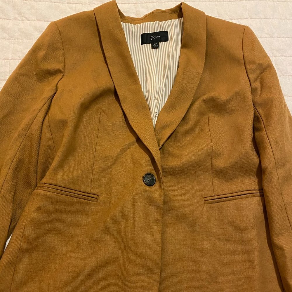J. Crew Women's Camel/Tan Single-Button Blazer